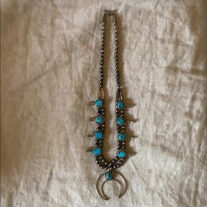 vintage squash blossom necklace